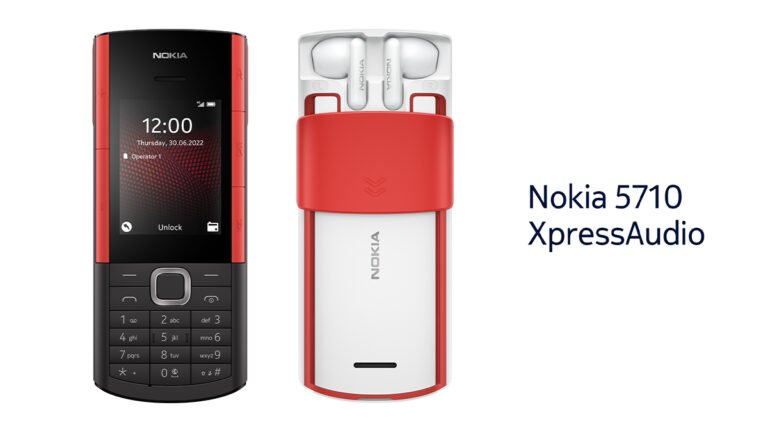 Nokia 5710 XpressAudio 4G VoLTE feature phone with in-built wireless earbuds launched in India for Rs. 4999