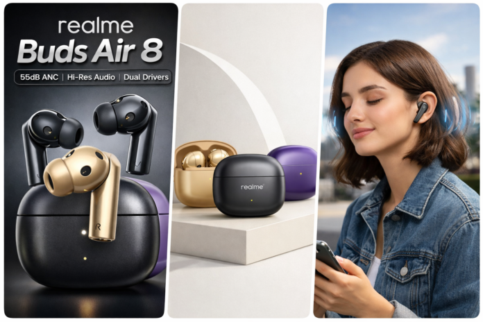 Realme Buds Air 8 Launch News Realme Buds Air 8 true wireless earbuds with charging case ahead of India launch